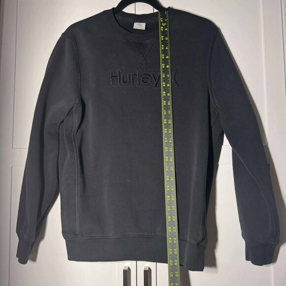 Hurley Women's Pull over Sweater Fleece Crew Black SMALL - Picture 3 of 7